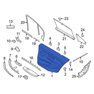BMW OE - Rear Left Inner Door Interior Trim Panel