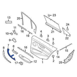 BMW OE - Front Right Interior Door Pull Handle