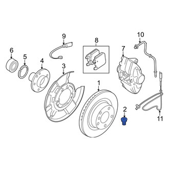 BMW OE - Disc Brake Rotor Bolt