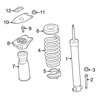 BMW OE - Rear Suspension - Shocks & Components (W/O Adaptive M Suspension), (Sedan)