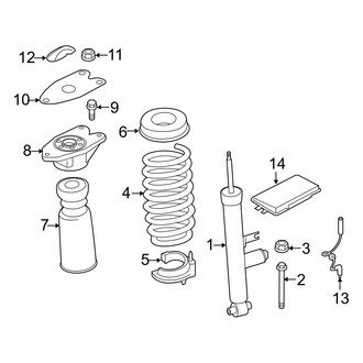 BMW OE - Rear Suspension - Shocks & Components (With Adaptive M Suspension), (Sedan)