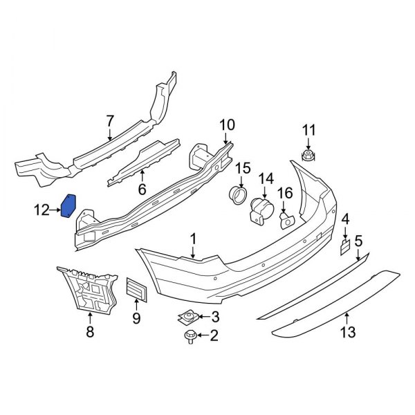 Bumper Impact Bar Gasket