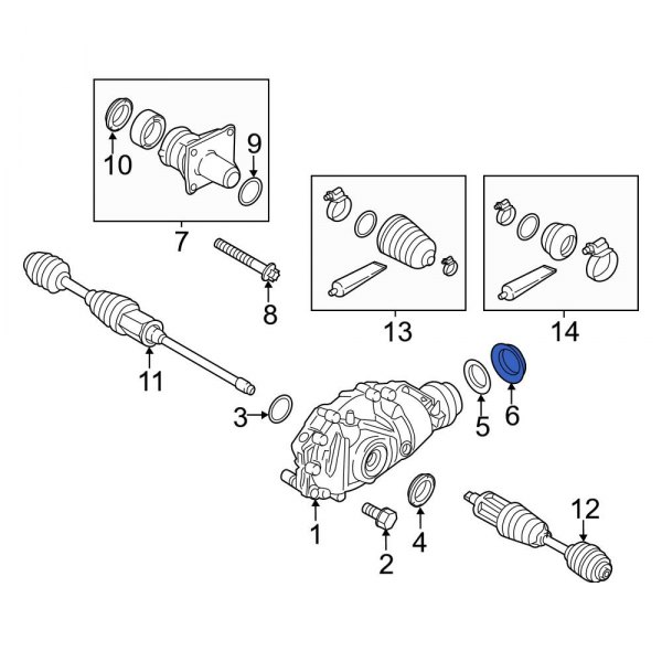 Differential Drive Pinion Oil Deflector