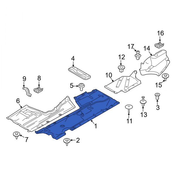 Floor Pan Splash Shield