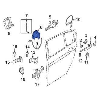 BMW OE - Rear Right Door Latch Assembly