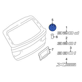 BMW OE - Rear Deck Lid Emblem
