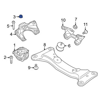 BMW OE - Bumper Impact Absorber Nut