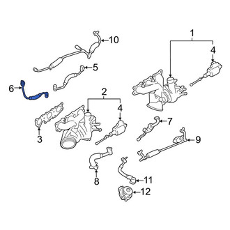 BMW OE - Left Turbocharger Oil Line