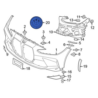 BMW OE - Front Bumper Cover Emblem