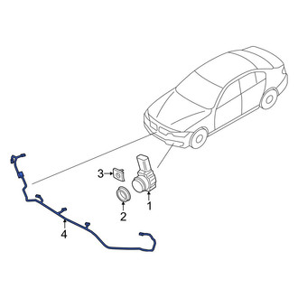 BMW OE - Front Parking Aid System Wiring Harness