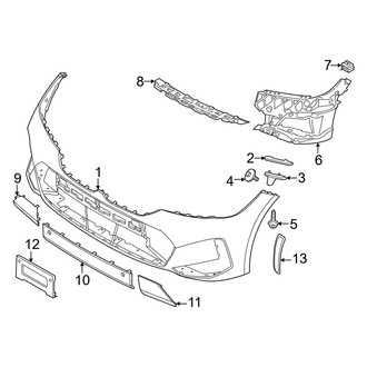 BMW OE - Front Bumper & Grille - Bumper & Components (Covers & Mounting), (Base)