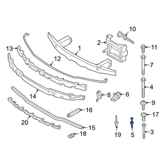 BMW OE - Bumper Cover Reinforcement Clip