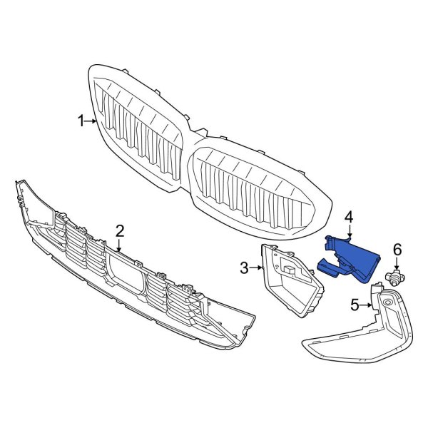 Bumper Cover Spacer Panel