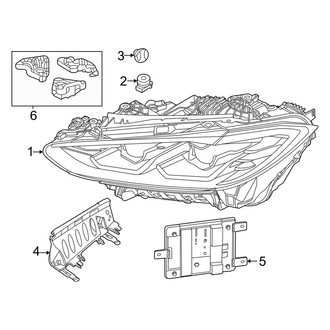 BMW OE - Front Lamps - Headlamp Components