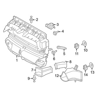 BMW OE - Radiator Support - Air Intake