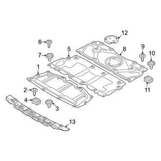 BMW OE - Radiator Support - Splash Shields (Base)
