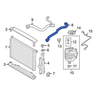 BMW OE - Upper Radiator Coolant Hose