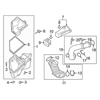 BMW OE - Engine - Air Intake (3.0L MILD HYBRID EV-GAS (MHEV))