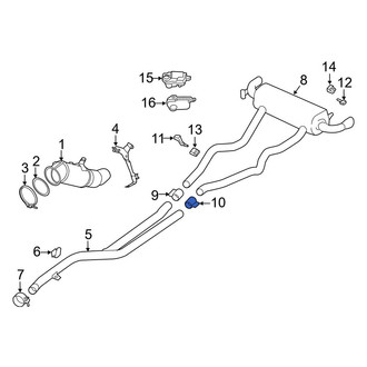 BMW OE - Rear Left Exhaust Muffler Clamp