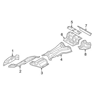 BMW OE - Exhaust System - Heat Shields (MILD HYBRID EV-GAS (MHEV))