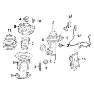 BMW OE - Front Suspension - Struts & Components (With Adaptive M Suspension), (Base)