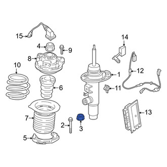 BMW OE - Lower Suspension Strut Nut