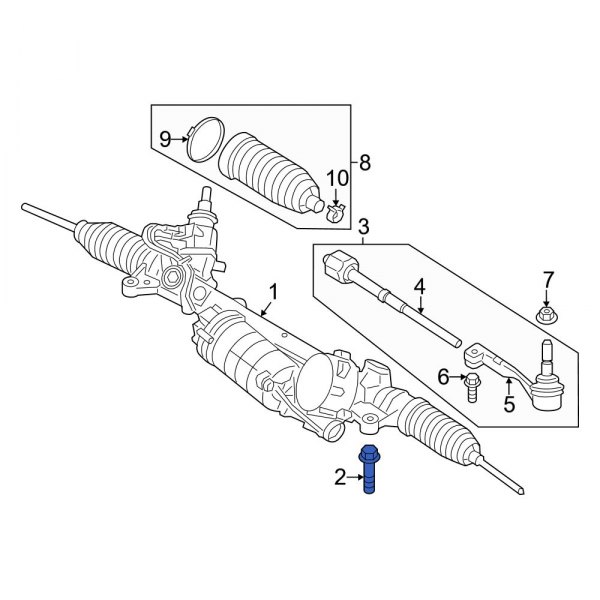 Rack and Pinion Bolt