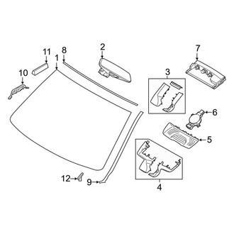BMW OE - Windshield - Glass