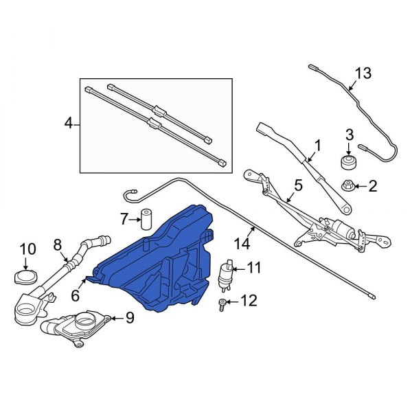 Washer Fluid Reservoir