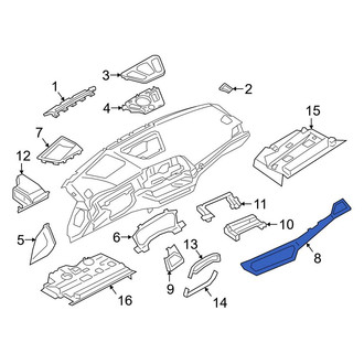 BMW OE - Right Instrument Panel Molding