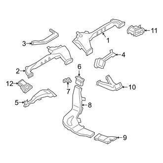 BMW OE - Instrument Panel - Ducts