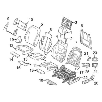 BMW OE - Seats & Tracks - Passenger Seat Components (Base)