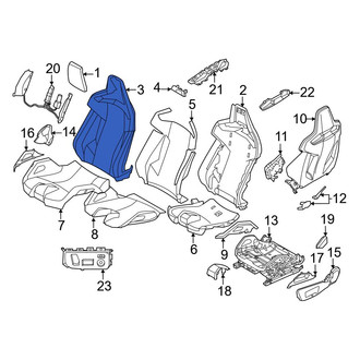 BMW OE - Front Right Seat Back Cushion Cover