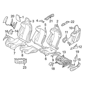 BMW OE - Seats & Tracks - Driver Seat Components (With M Carbon Bucket Seats)