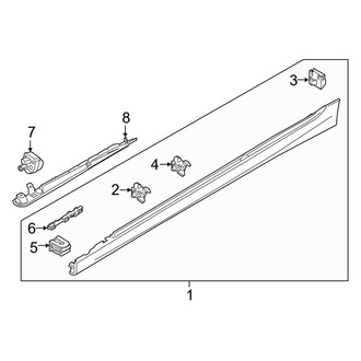 BMW OE - Pillars, Rocker & Floor - Exterior Trim (Base Sedan)