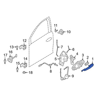 BMW OE - Front Left Outer Exterior Door Handle