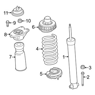 BMW OE - Rear Suspension - Shocks & Components (W/O Adaptive M Suspension)