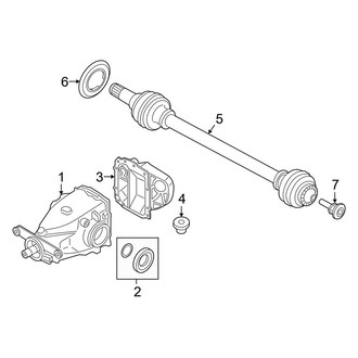 BMW OE - Rear Suspension - Axle & Differential (W/O M Sport Differential)