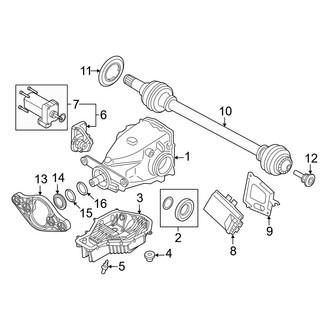 BMW OE - Rear Suspension - Axle & Differential (With M Sport, Differential)