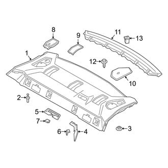 BMW OE - Rear Body & Floor - Interior Trim (Package Tray)