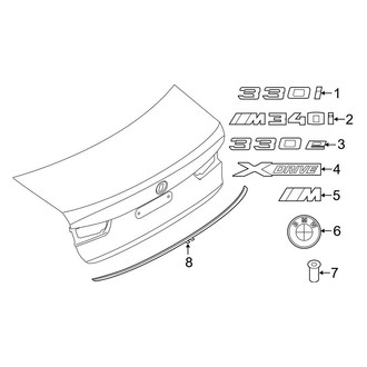 BMW OE - Trunk Lid - Exterior Trim