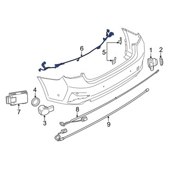 BMW OE - Front Parking Aid System Wiring Harness