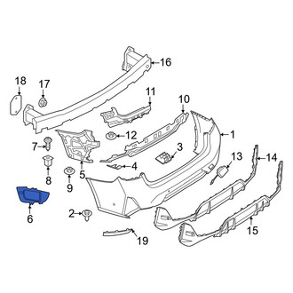 BMW OE - Left Blind Spot Detection System Warning Sensor Bracket