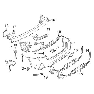 BMW OE - Rear Bumper - Bumper & Components (Base)