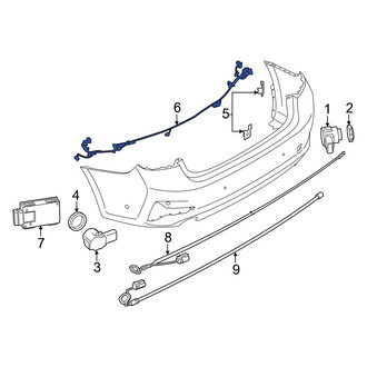 BMW OE - Front Parking Aid System Wiring Harness