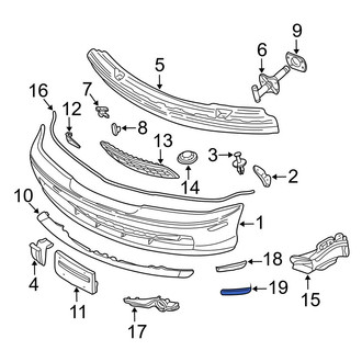 BMW OE - Front Left Reflector Panel
