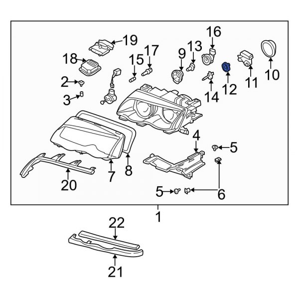 Headlight Bulb Cap