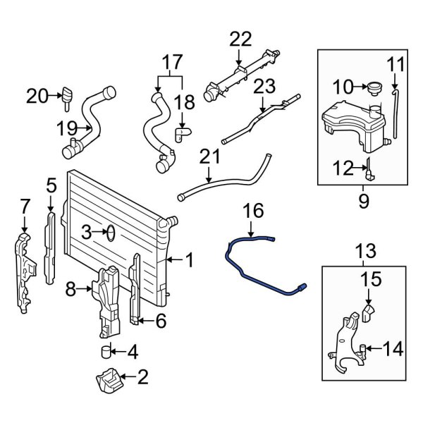 Engine Coolant Crossover Pipe