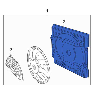 BMW OE - A/C Condenser Fan Shroud