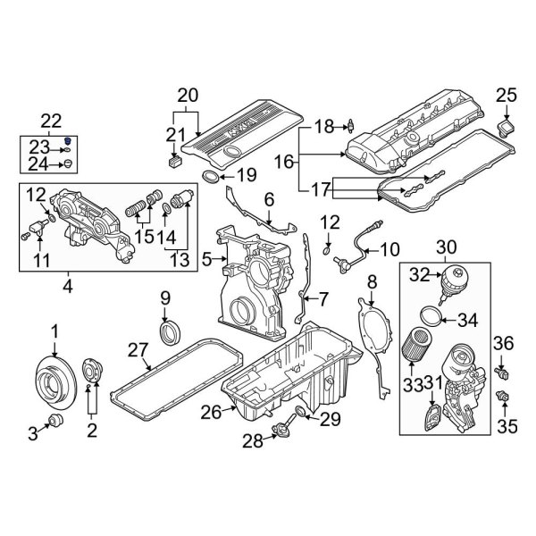 Engine Valve Cover Nut